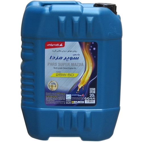 روغن موتور دیزلی پارس سوپر مزدا 25W-50 حجم 20 لیتر CG4:API