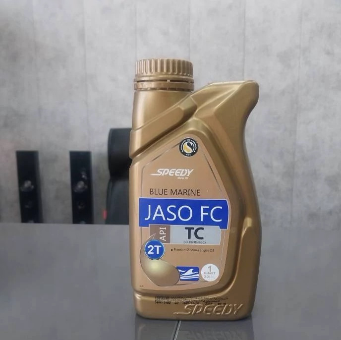 روغن موتور اسپیدی مدل دو زمانه 2T بلو مارین Blue Marine حجم 1 لیتر JASO FC 2T جدید