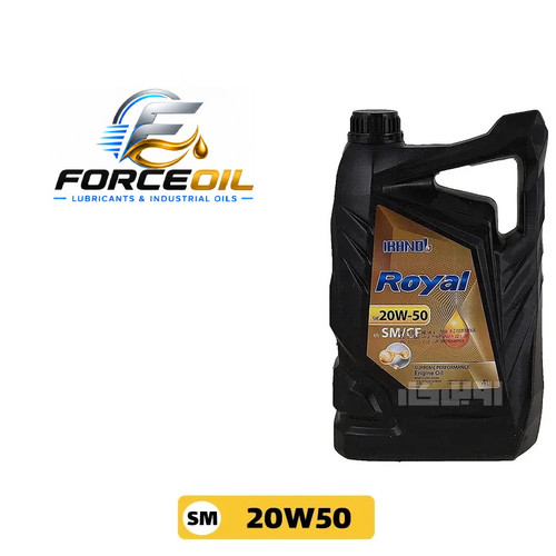 روغن موتور خودرو ایرانول مدل رویال 20W50 SM/CF با سطح کیفی API SM/CF چهار لیتری (یک کارتن)